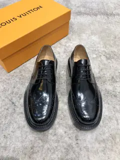 Louis Vuitton calfskin leather Oxford shoes