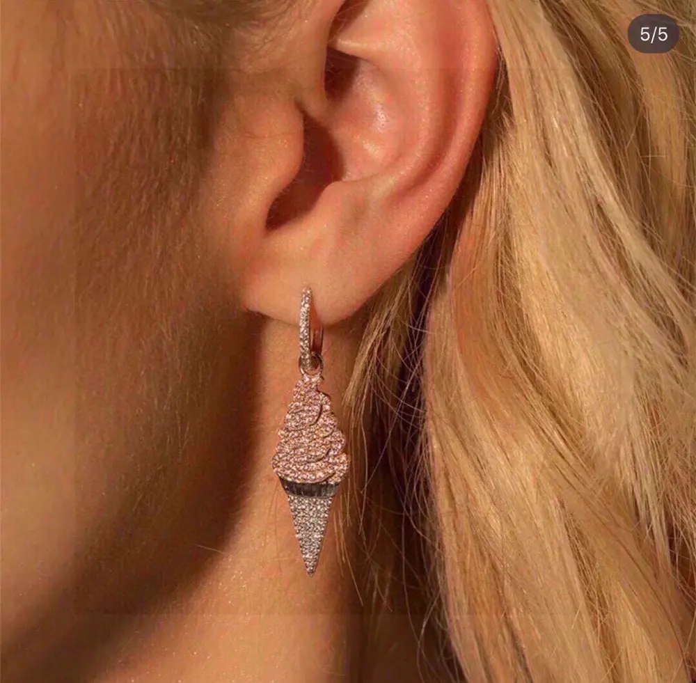 Apm monaco ice cream earrings cone ice cream earrings