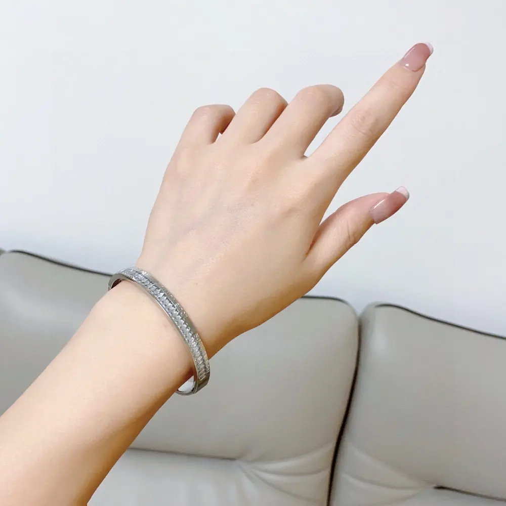 Louis Vuitton monogrammed unisex bracelet with diamonds