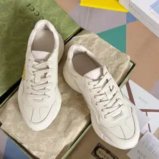 GUCCI Rhyton series latest version double G dad shoes couple style thick sole casual sports
