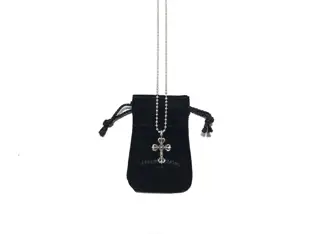 Chrome Hearts Mini Flame Cross Necklace