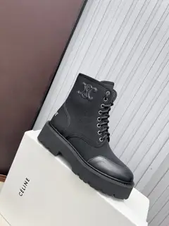 Celine 2024 Arc de Triomphe Yang Mi same autumn and winter Martin lace-up thick-soled