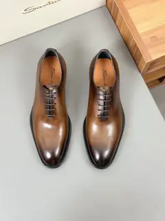 Santoni super soft leather loafers