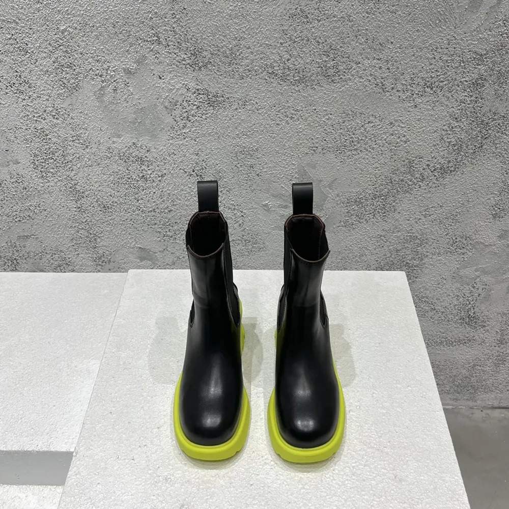 BOTTEGA VENETA new high-heeled thick-soled mid-calf boots