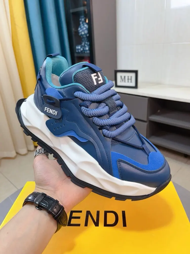 Fendi casual shoes Original high quality Upper imported cowhide upper stitching leather