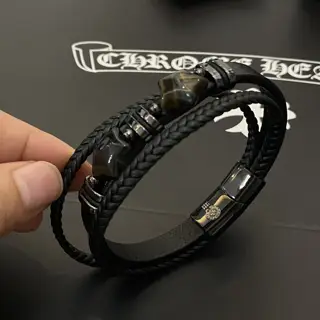 Chrome Hearts leather bracelet