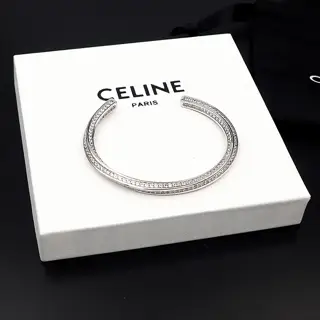 Celine C-shaped diamond bracelet