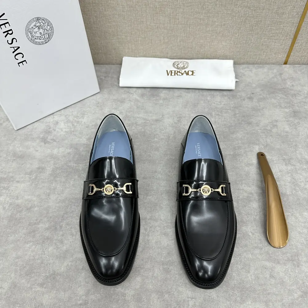 Versace men’s business leather shoes