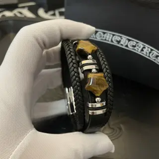 Chrome Hearts leather bracelet