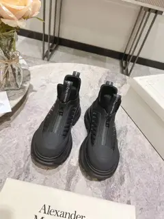 Alexander McQueen thick-soled zipper casual shoes