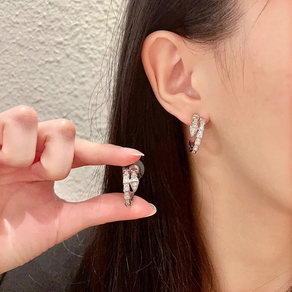 Bvlgari snake stud earrings capture the charm