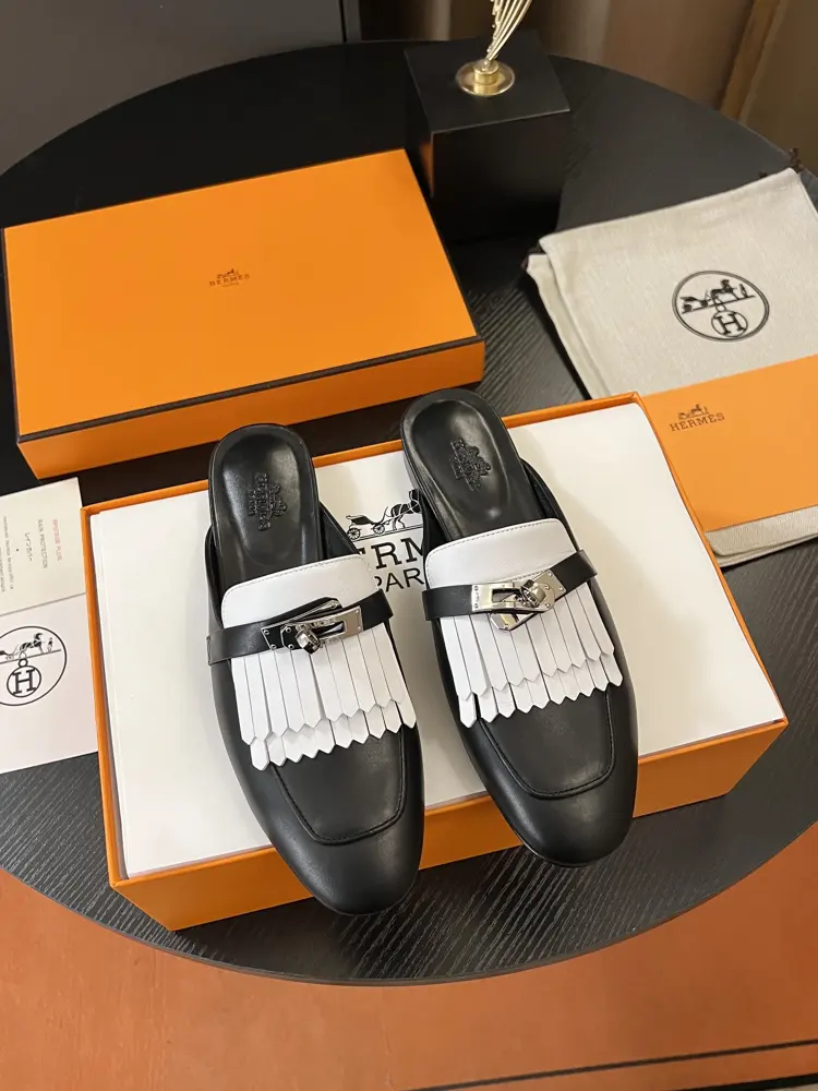 Hermès classic Kelly Mule half-slippers