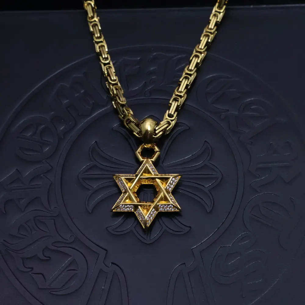 Chrome Hearts handmade craftsmanship Gold classic best-selling necklace