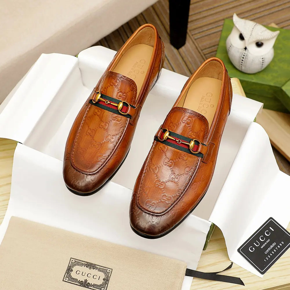 Gucci men’s business formal leather shoes New models synchronized with Hong Kong counters