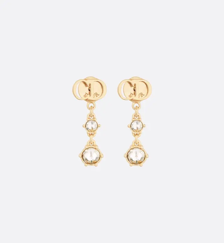 DIOR earrings Temperament and personality ▲ The same brass material as the counter Hot sale