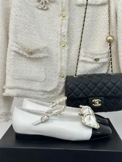 Chanel Chain Butterfly Mary Jane Shoes