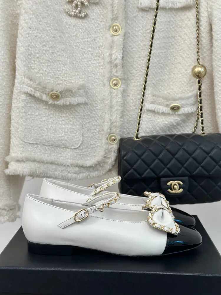 Chanel Chain Butterfly Mary Jane Shoes