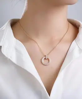Tiffany T1 narrow hoop necklace