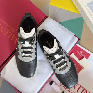 Valentino Chromathon series couples eyelet reflective ballet casual sports shoes Dexun shoes