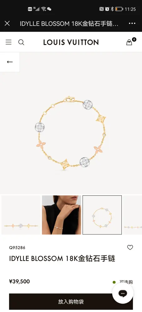 Louis Vuitton Earrings Necklace Long chain Bracelet
