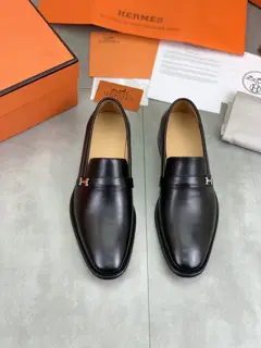 Hermès Formal and Casual Leather Shoes Slip-on Men’s Shoes Series