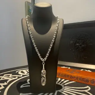Chrome Hearts flower ball necklace