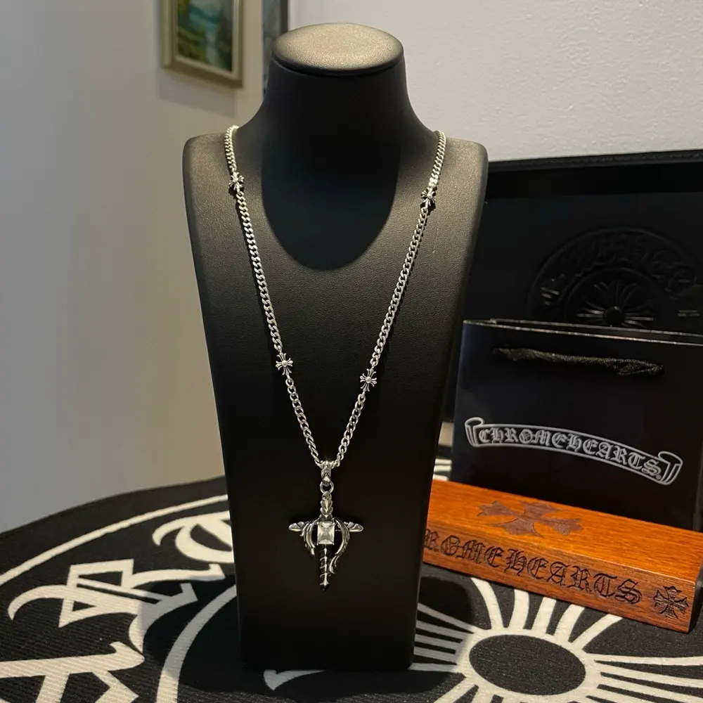 Chrome Hearts classic cross necklace
