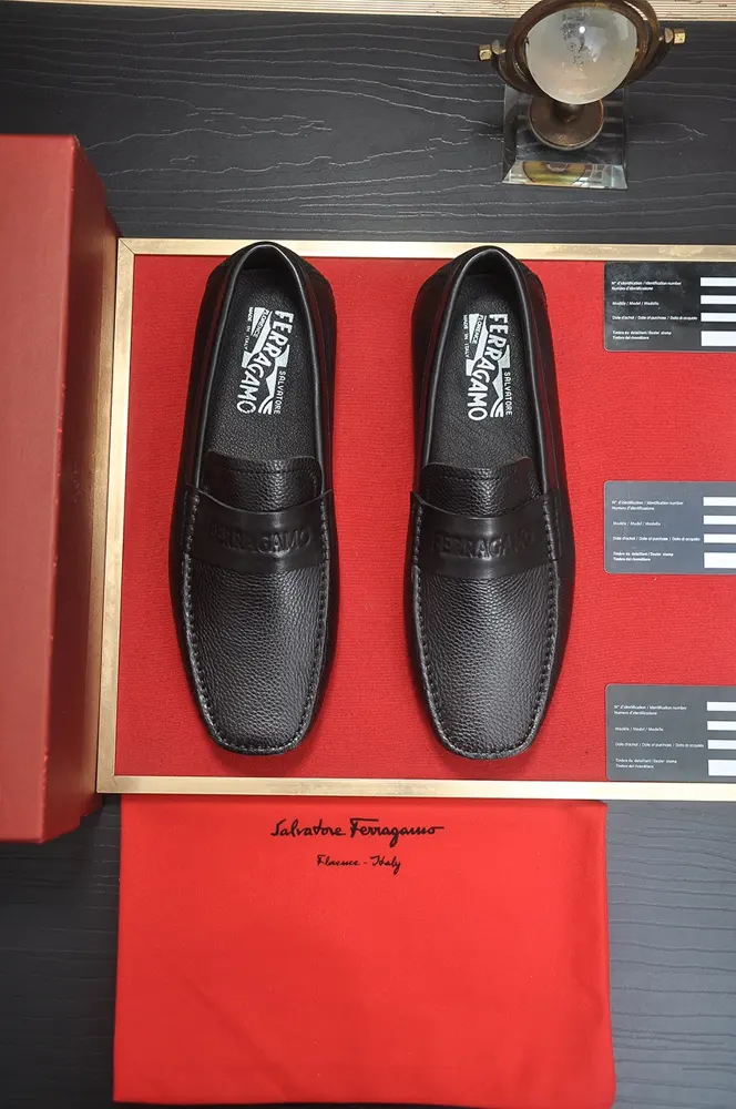 Salvatore Ferragamo formal leather shoes Original imported cowhide fabric + cowhide lining