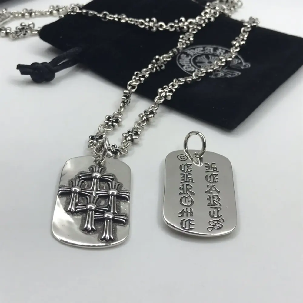 Chrome Hearts vintage full cross tag necklace