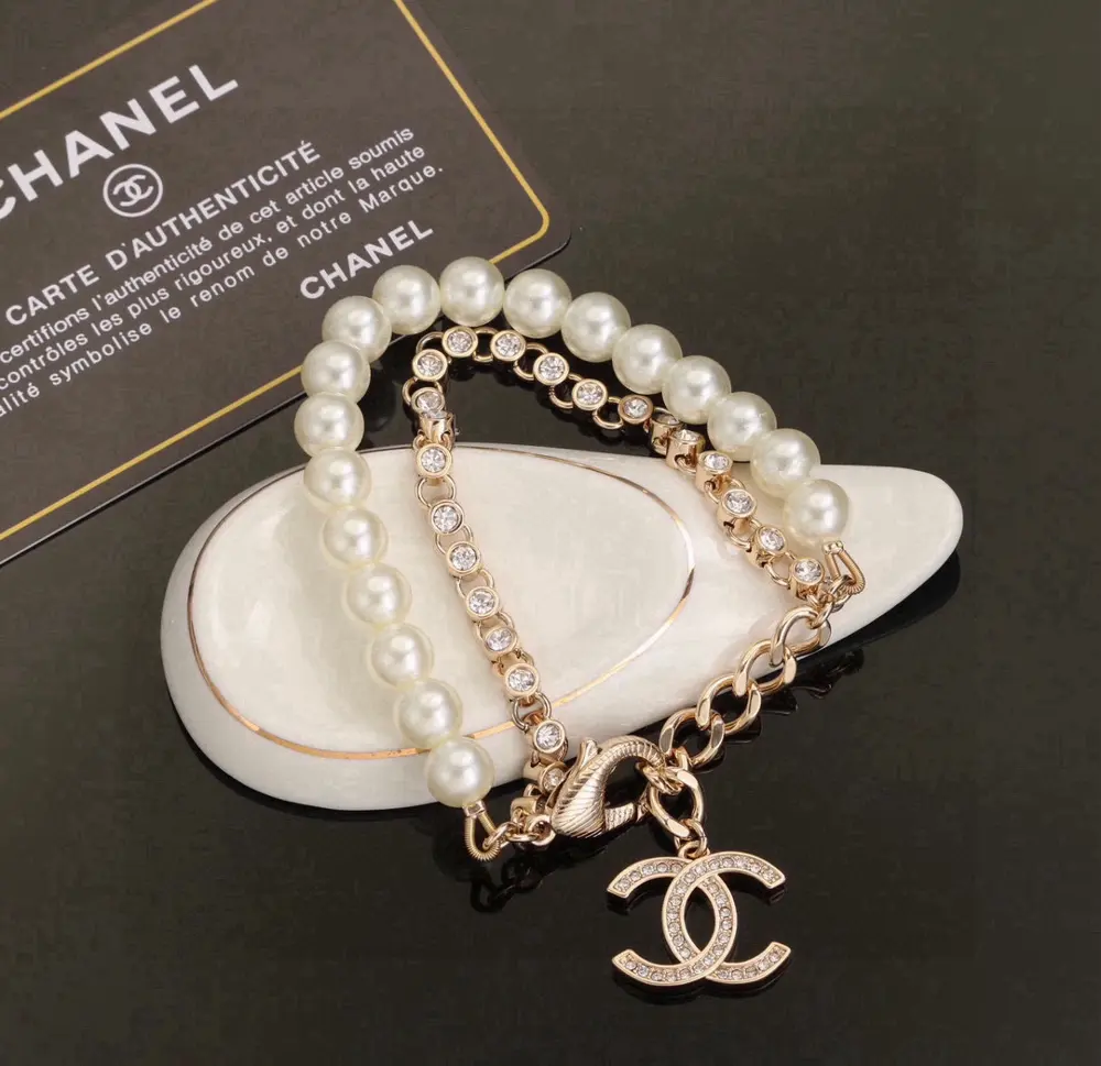Chanel Classic Pearl Double Bracelet