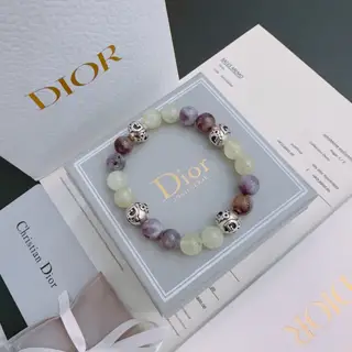 Official version DIOR multi-element agate Thai silver style bracelet