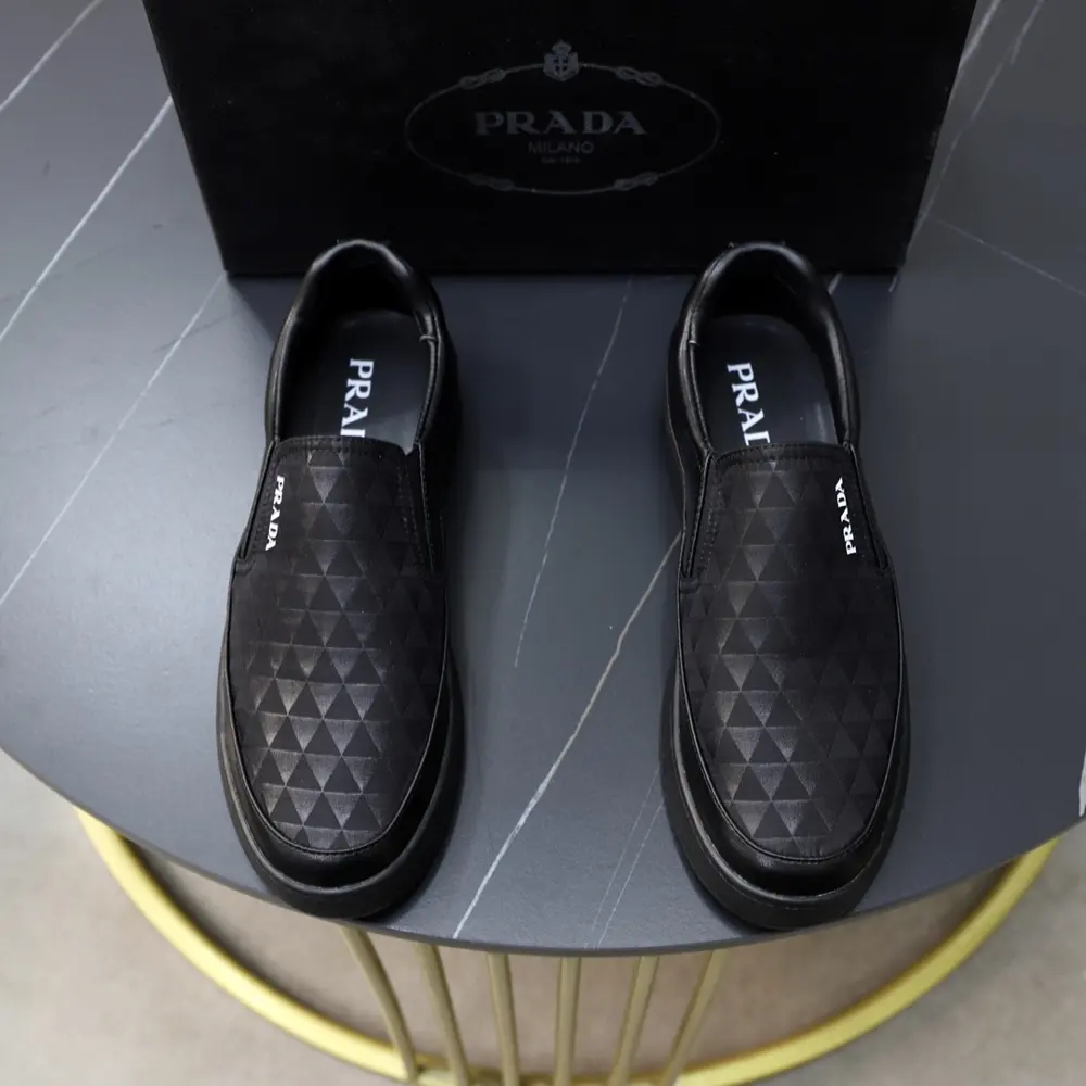 Prada sneakers. Material: original brand cloth with soft sheepskin lining