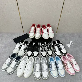 AMIRI couple style street style high version AMIRI bone shoes 20FW RUNWAY SKEL TOP