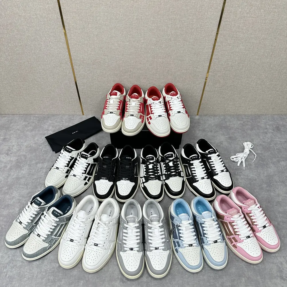 AMIRI couple style street style high version AMIRI bone shoes 20FW RUNWAY SKEL TOP