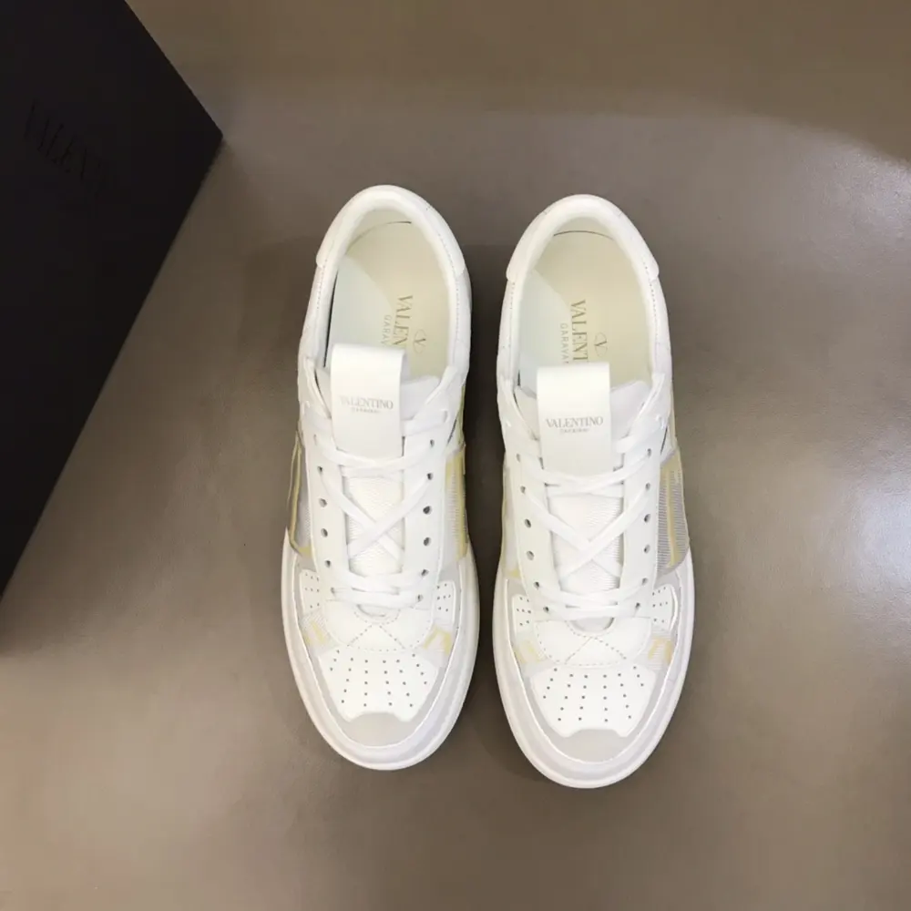 Valentino calfskin lace-up sneakers