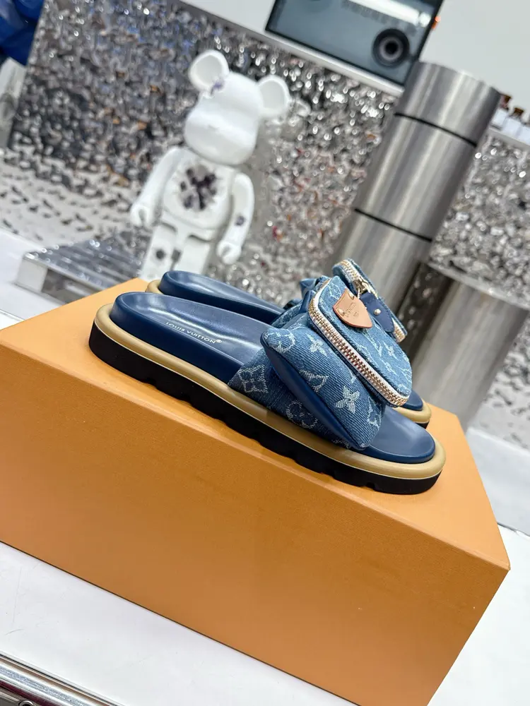 Louis Vuitton Velcro Slippers