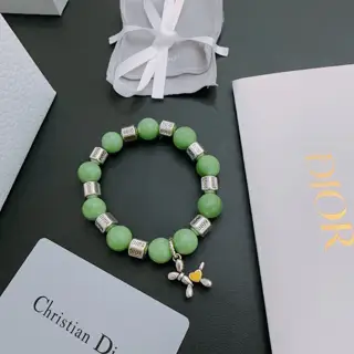 DIOR Multi-element agate Thai silver style bracelet