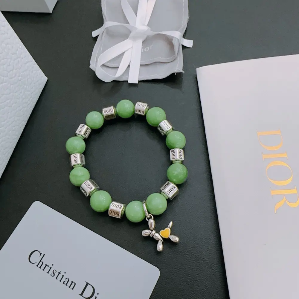 DIOR Multi-element agate Thai silver style bracelet