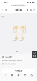 Dior new style Dior new earrings that are loved by all the top brands. The metal texture
