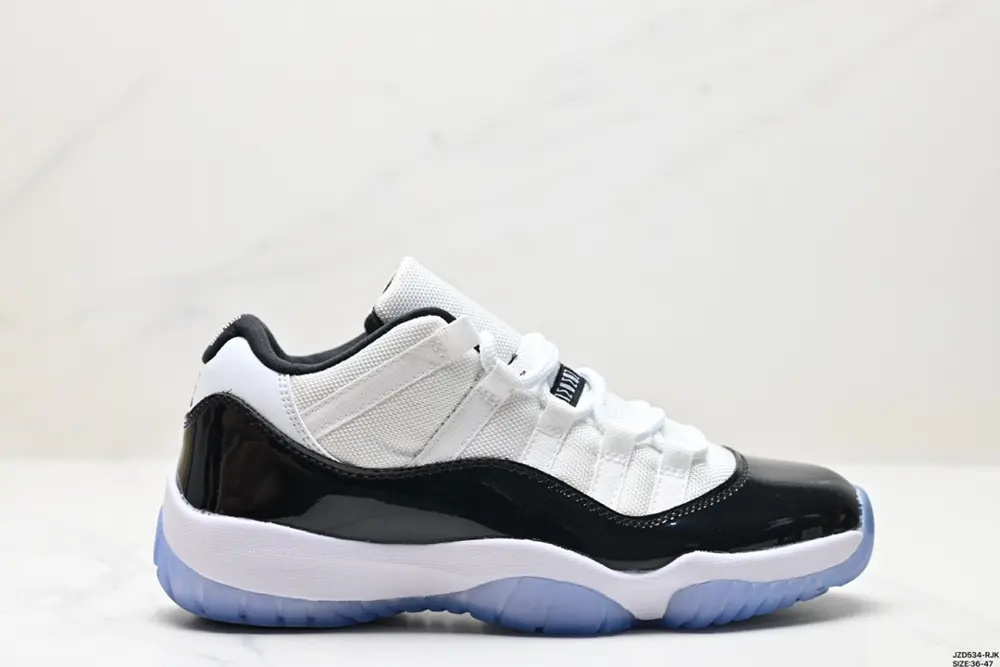 Nike Air Jordan 11 Retro Low “Concord” AJ11 generation Michael Jordan low-top sports 528895-012