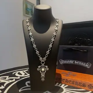 Chrome Hearts classic retro horseshoe print necklace