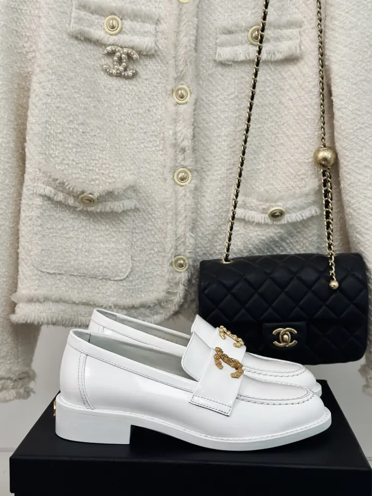 Chanel classic double C loafers