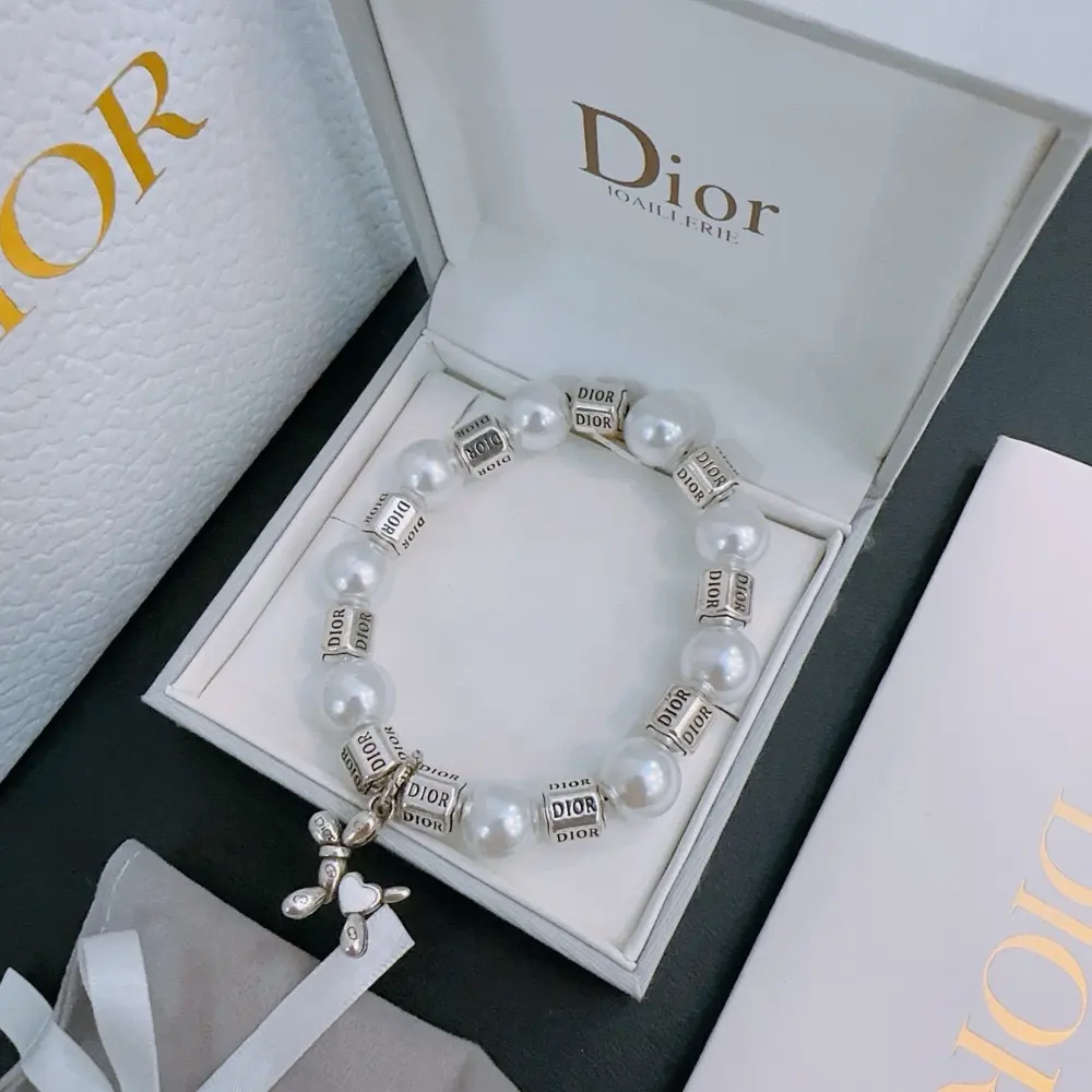 DIOR Multi-element agate Thai silver style bracelet