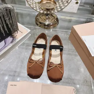 Miu Miu Miu French fairy ballet shoes