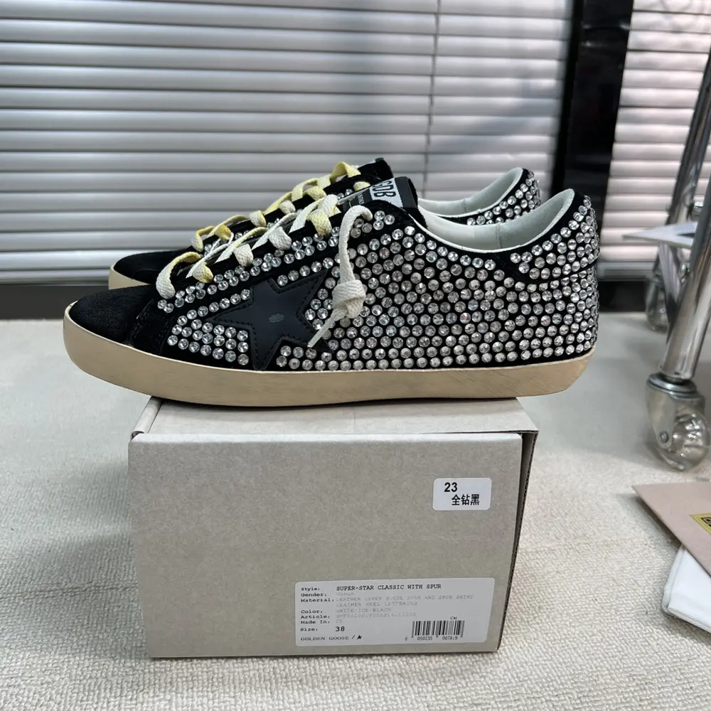 Golden Goose Deluxe Brand Black Star Black Tail Shoes