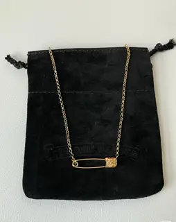 Chrome Hearts gold-tone brooch necklace