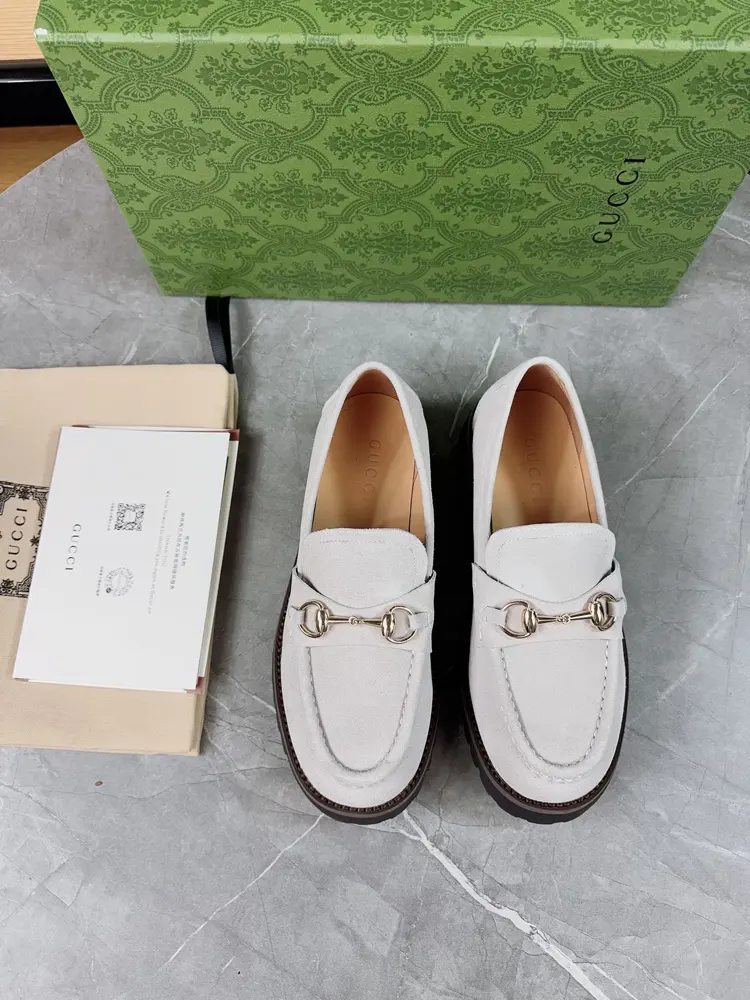 Gucci Double GG Grooved Thick-soled Loafers. Original 1:1 creation. Superb quality