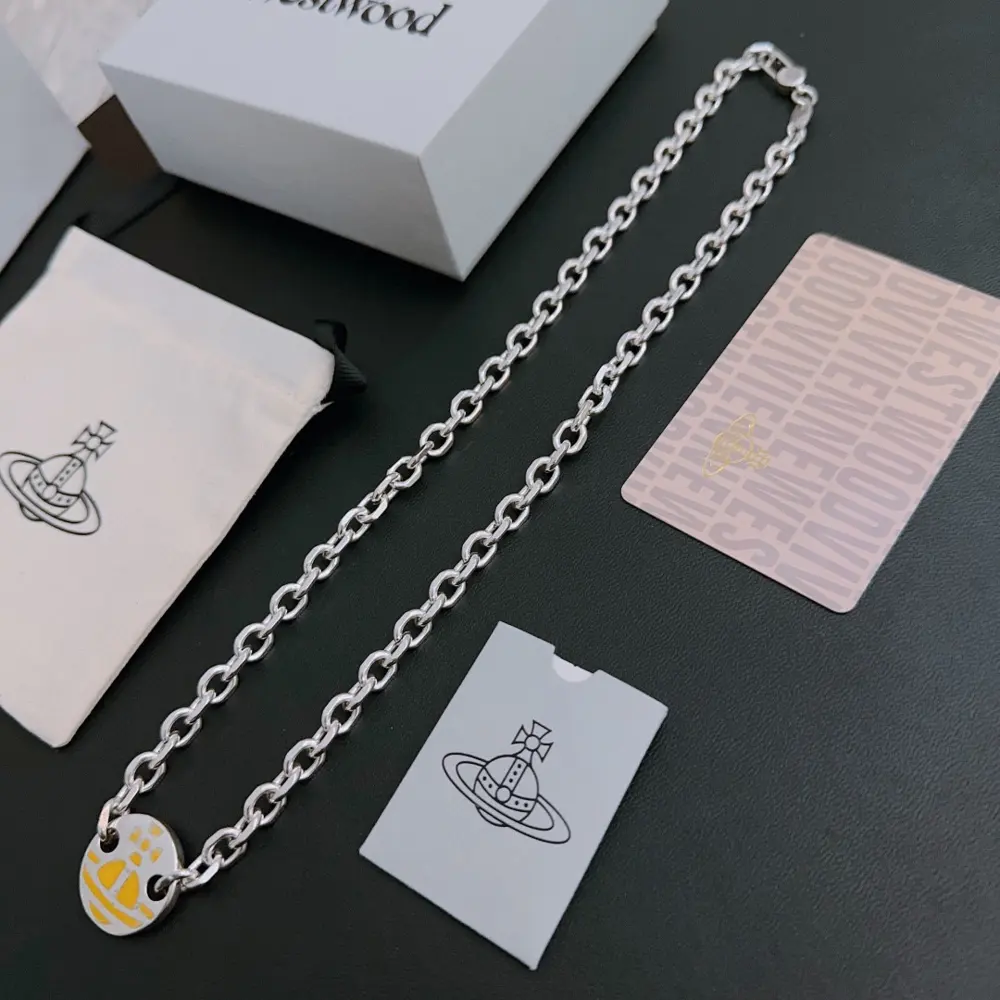 Vivienne Westwood classic large Saturn necklace