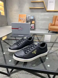 Prada men’s leather sneakers
