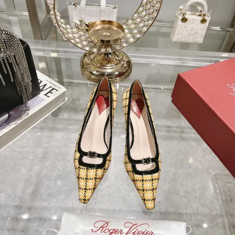 Roger Vivier RV women’s shoes mini high heels single shoes
